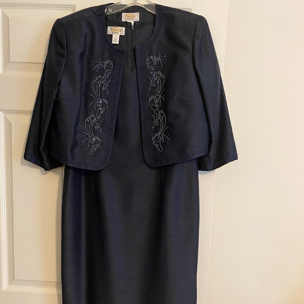 Silk Shantung Dress with matching Bolero Jacket
